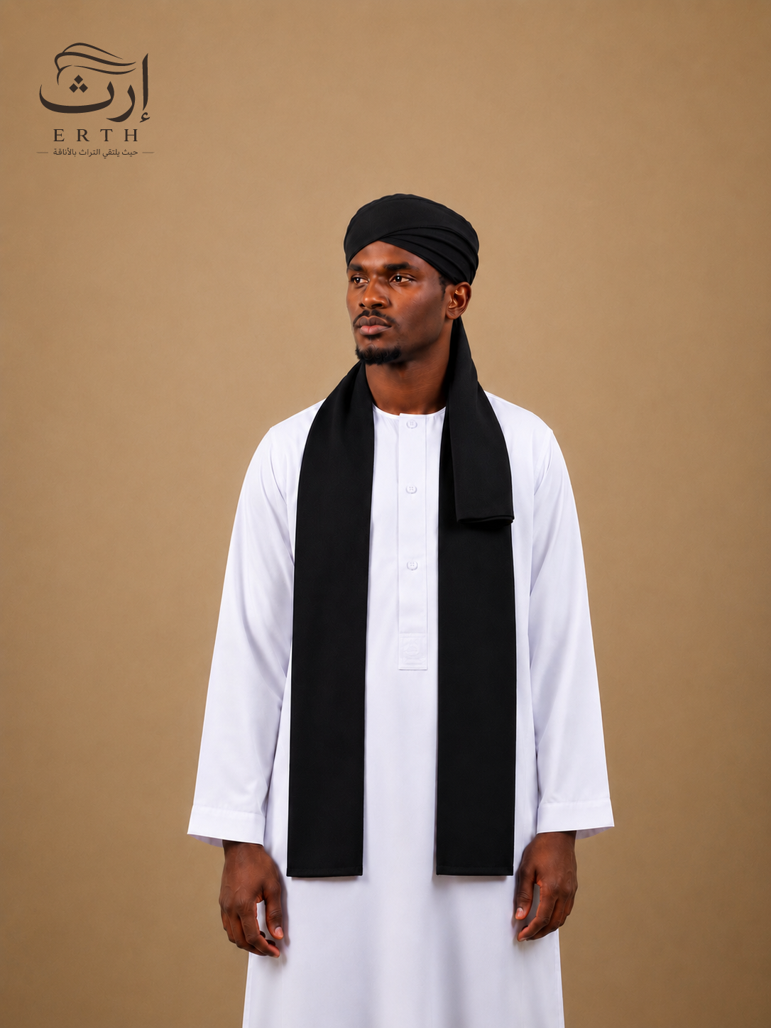 طقم عمه سادة لفة مودرن وشال اسكارف شبابي للكبار