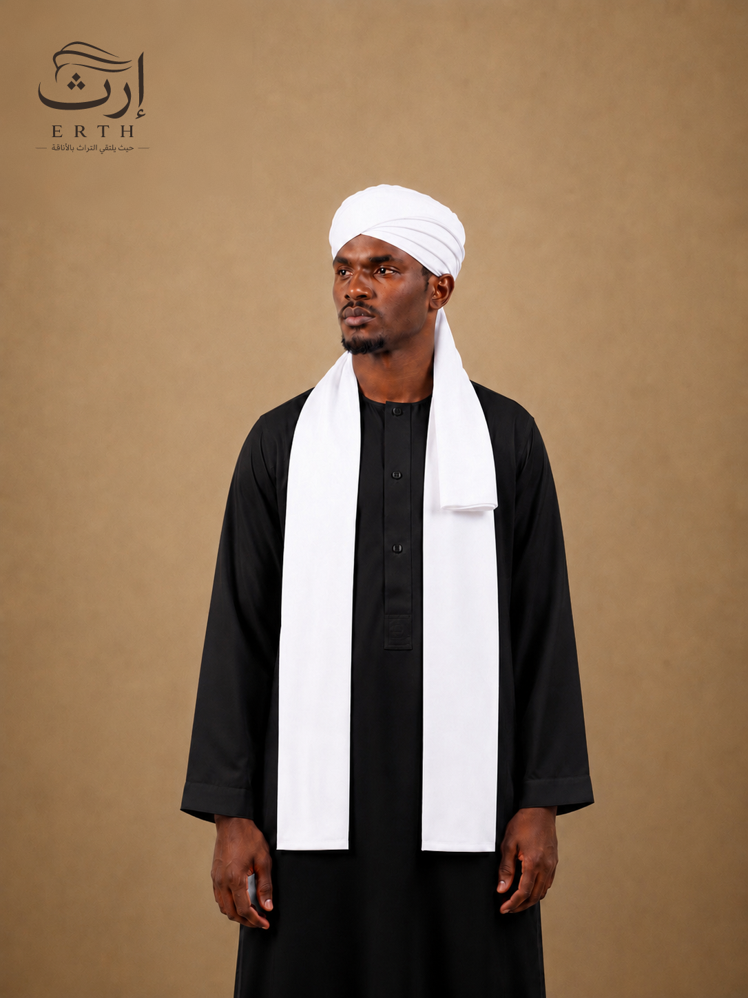 طقم عمه سادة لفة مودرن وشال اسكارف شبابي للكبار