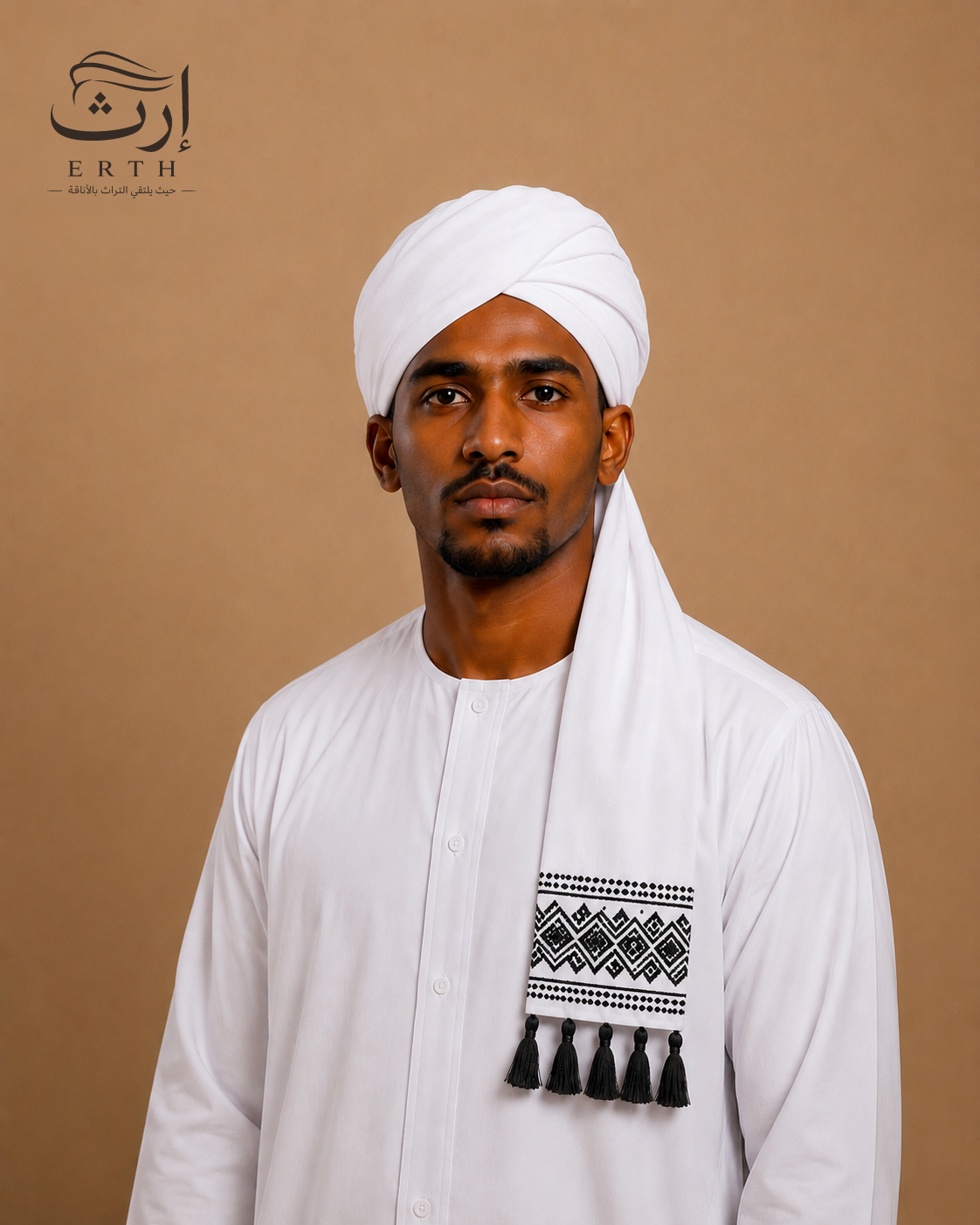 عمه مطرزة لفة مودرن للكبار