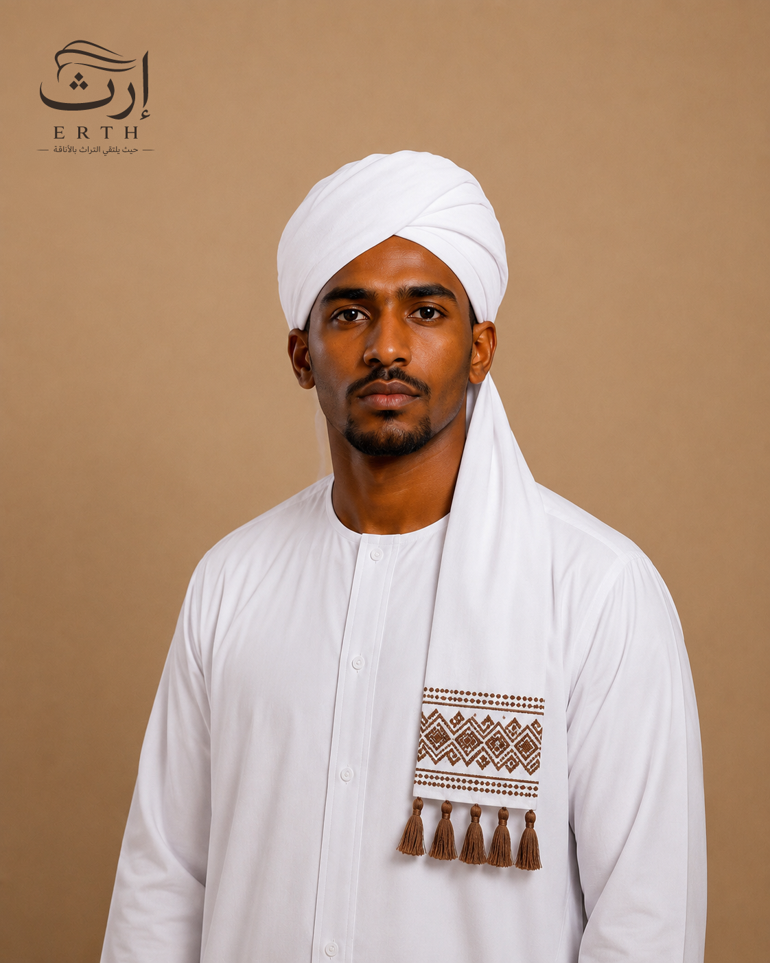 عمه مطرزة لفة مودرن للكبار