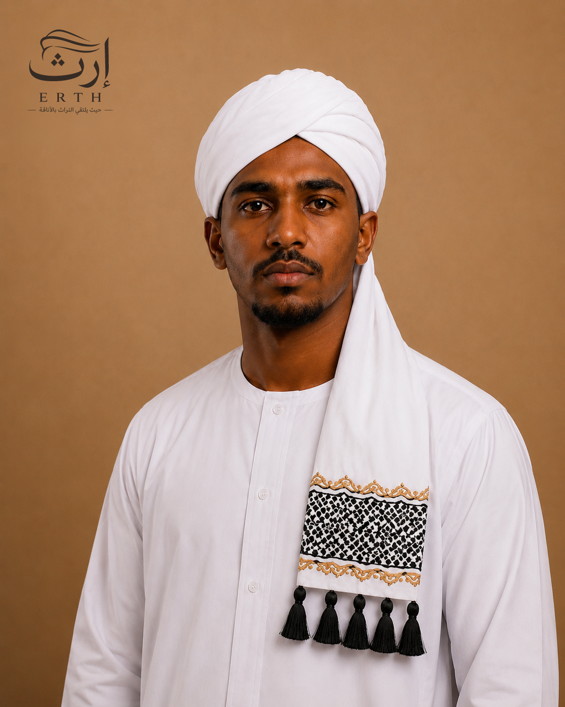 عمه مطرزة لفة مودرن للكبار